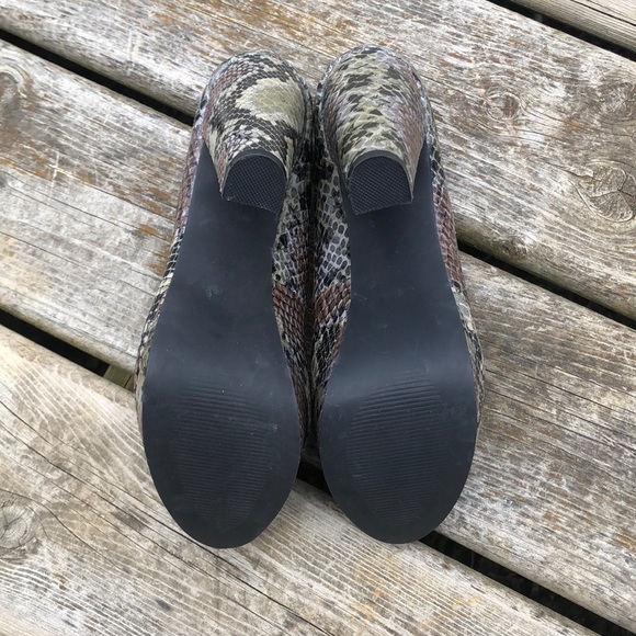 NWOT Steve Madden P-Alice Faux Snakeskin open Toe - Picture 5 of 8